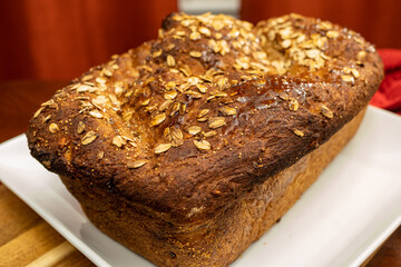 Wheat Rye Whole Grain Bread 
- The bread is a mixture of wheat and rye flours and 15 other whole grains