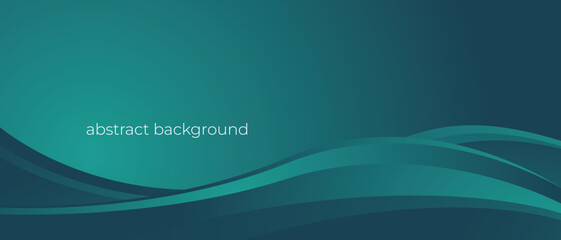 grunge dark green digital art and light in middle, fancy color design background - abstract curves