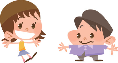 Fototapeta premium 子供たち children