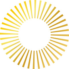 Gold Traditional Circle Chinese Frame