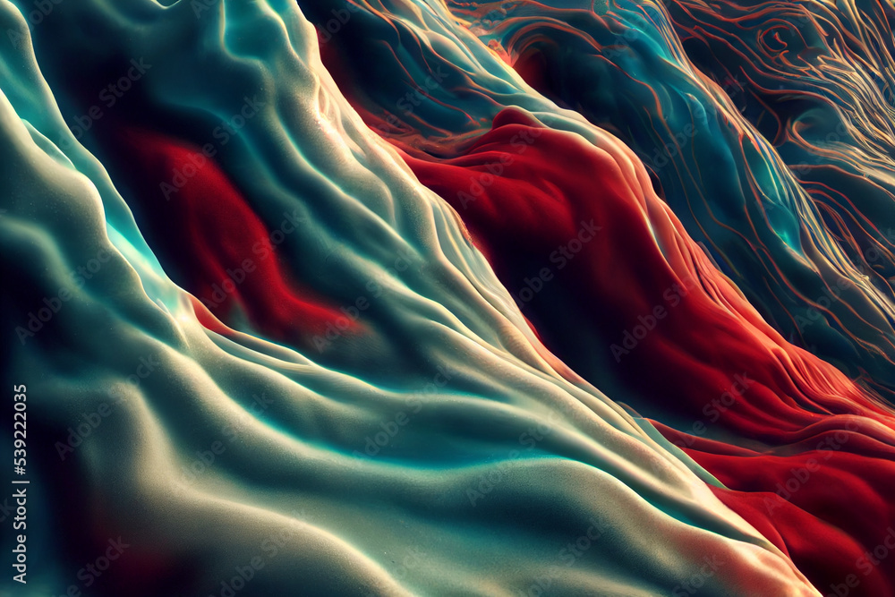 Poster minimal colorful abstract liquid movement background. close up macro concept. super texture twirls