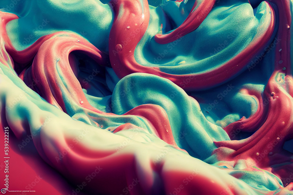 Poster minimal colorful abstract liquid movement background. close up macro concept. super texture twirls