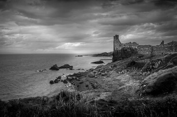 Fototapeta premium Dunure Castle near Ayr in Scotland