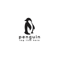 simple penguin logo design, creative vector penguin logo template icon