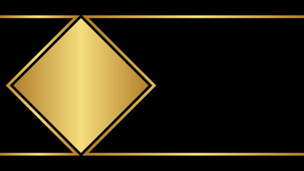 Luxurious and elegant background design with gold and black colors. vector illustration