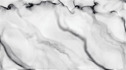 Obraz premium Abstract White Marble Textured Background. Watercolor Black Tiles Wallpaper