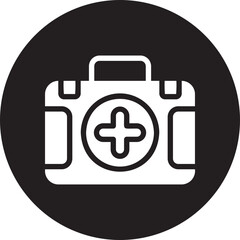 first aid kit glyph icon