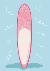 Floral paddle board
