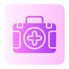 Obraz premium first aid kit gradient icon