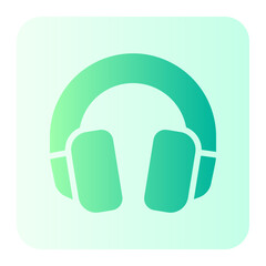 ear protection gradient icon
