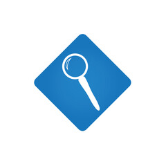 Search icon vector. magnifying glass, research icon. Vector illustration.