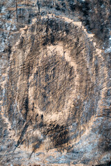 Texture of an old wooden cutting board