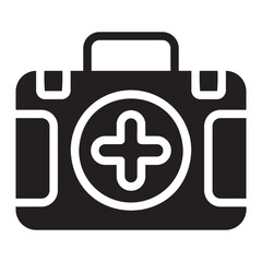 first aid kit glyph icon