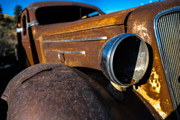 Portrait of an Old Vintage Car