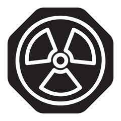 radiation glyph icon