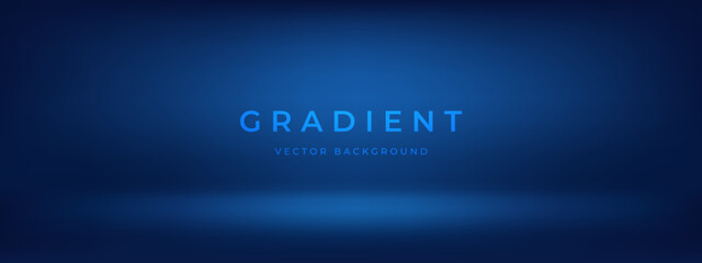 Fototapeta premium Abstract luxury gradient dark blue vector background
