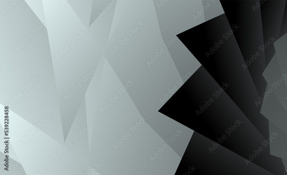 Poster unusual abstract background or first screen for a website with a geometric triangular pattern in gra