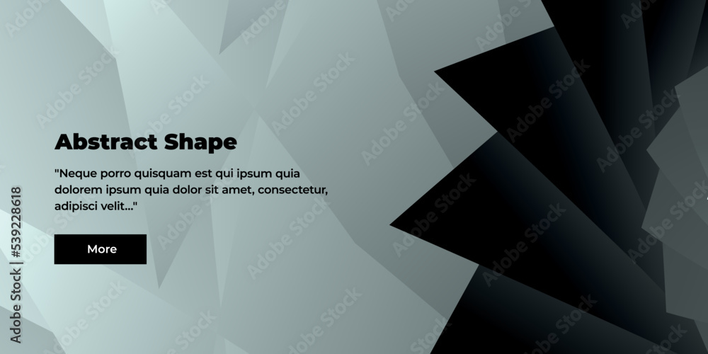 Poster unusual abstract background or first screen for a website with a geometric triangular pattern in gra