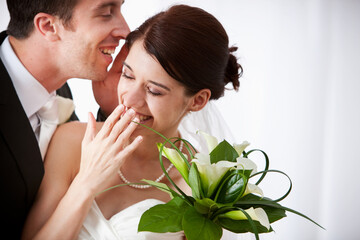 Wedding: Groom Whispers Secret Something