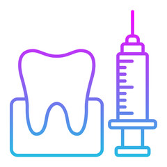 Anesthesia Line Gradient Icon