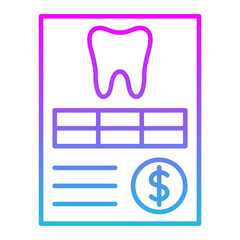 Dentist Line Gradient Icon