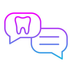 Fototapeta premium Consultation Line Gradient Icon