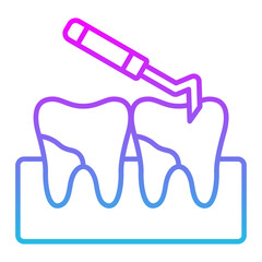 Scaling Line Gradient Icon