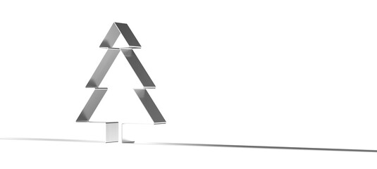 scene abstract christmas tree 3d rendering