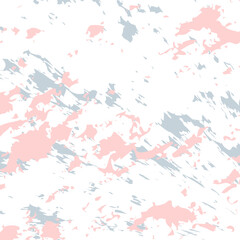 delicate pattern. splashes of paint. coral and gray