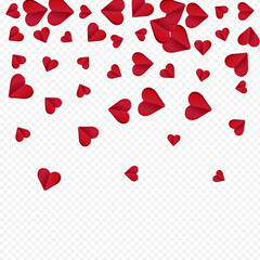 Red Papercut Vector Transparent Backgound. Fly