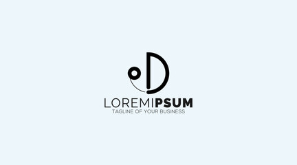 Letter D logo icon design template elements 