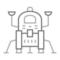 Lander Greyscale Line Icon