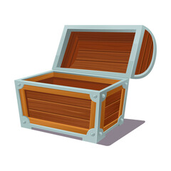 Bright treasure chests flat picture. Cartoon colorful closed and open chests with gems jewelry isolated vector illustration. Game UI design and pirate trophy concept