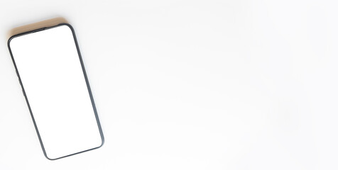 phone with white screen on white background.