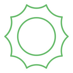 Sun Multicolor Line Icon