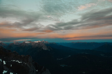 sunrise mountain range