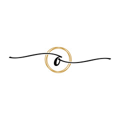 Letter O Beauty Initial Logo Template