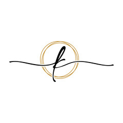 Fototapeta premium Letter K Beauty Initial Logo Template