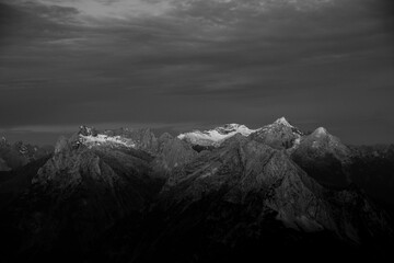 sunrise mountain range