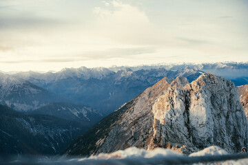 sunrise mountain range