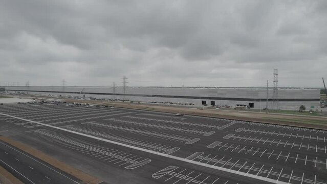 Tesla gigafactory in Austin Texas view 