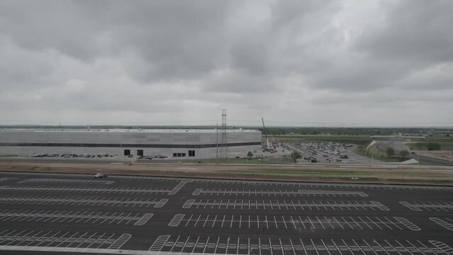 Tesla gigafactory in Austin Texas view 