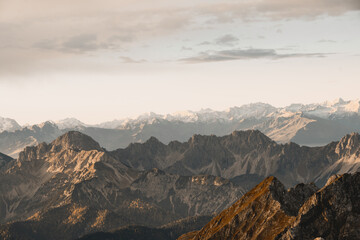 sunrise mountain range