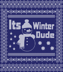 New Christmas Winter Ugly Sweater Design 