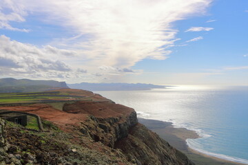 View from the Mirador del Rio on Lanzarote island in Spain