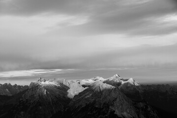 sunrise mountain range