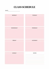 Class Schedule