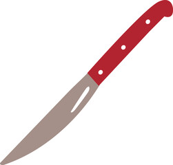 Kitchen knife icon. Cartoon kitchen cutting blade