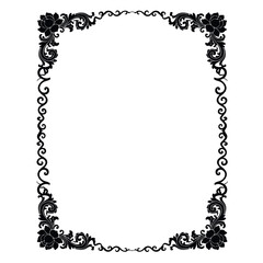 Frame, in the style of an ornament, Vector illustration eps 10, Art.	