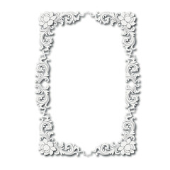 Frame, in the style of an ornament, Vector illustration eps 10, Art.	